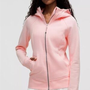 lululemon Scuba athletica Pink Hoodie Full Zip